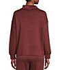 Color:Andorra - Image 2 - Long Sleeve Cowl Neck Cozy Knit Drawstring Pullover