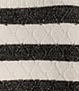 Color:Dark Cream Heather - Image 6 - Long Sleeve Crew Neck High-Low Hem Striped Sweater