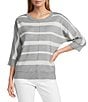 Westbound 3/4 Sleeve Crew Neck Knit Sweater - Image 5