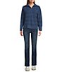 Westbound Long Sleeve Quarter Zip Hi-Low Sweater - Image 5
