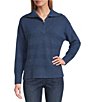 Westbound Long Sleeve Quarter Zip Hi-Low Sweater - Image 1