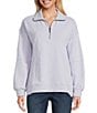 Westbound Long Sleeve Quarter-Zip Pullover, Color:Purple Heather - Image 5