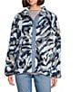 Westbound Long Sleeve Snap-Front Jacket, Color:Blue/Cream Multi - Image 3