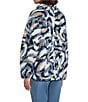 Westbound Long Sleeve Snap-Front Jacket, Color:Blue/Cream Multi - Image 4
