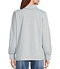 Westbound Long Sleeve V-Neck Collared Knit Top - Image 2