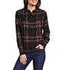 Westbound Long Sleeve Y-Neck Button Front Blouse - Image 1