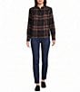 Westbound Long Sleeve Y-Neck Button Front Blouse - Image 3