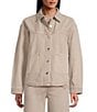 Westbound Long Sleeved Button Front Jacket, Color:Portabella - Image 2