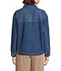 Westbound Long Sleeved Button Front Denim Jacket, Color:Light Wash Indigo - Image 3