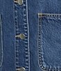 Westbound Long Sleeved Button Front Denim Jacket, Color:Light Wash Indigo - Image 5