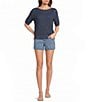 Westbound Mid-Rise 5 Pocket Shorts - Image 3