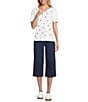 Westbound Mid Rise Culotte Crop Pants - Image 5