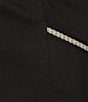 Color:Black - Image 4 - Mid Rise Drawstring Sheath Skirt