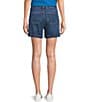 Color:Light Blue Fy - Image 2 - Mid Rise Relaxed Fit Pull-On Denim Short