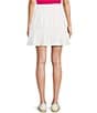 Color:White - Image 2 - Mid Rise Smocked Skirt