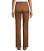 Westbound Petite High Rise Patch Pocket Straight Leg Pull-On Pants, Color:Cognac - Image 2