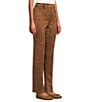 Westbound Petite High Rise Patch Pocket Straight Leg Pull-On Pants, Color:Cognac - Image 3