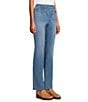 Westbound Petite High Rise Patch Pocket Straight Leg Pull-On Denim Pants - Image 3