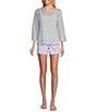 Westbound Petite Size 3/4 Sleeve Crochet Top - Image 3