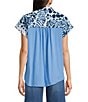 Westbound Petite Size Button Front Tie Hem Top - Image 2