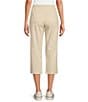 Color:Limestone - Image 2 - Petite Size Crop High Rise Pull-on Pant