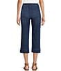 Color:True Blue - Image 2 - Petite Size Crop High Rise Pull-On Jeans