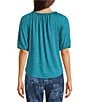 Westbound Petite Size Elbow Sleeve Crew Neck Knit Top - Image 2