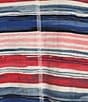 Color:American Flag Stripe - Image 4 - Petite Size Flag Stripe Print Knit Short Sleeve V-Neck Top