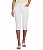 Westbound Petite Size High Rise Pull-On Crop Capri Pants - Image 1