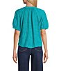 Westbound Petite Size Knit Elbow Sleeve Henley Top - Image 2
