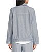 Westbound Petite Size Long Sleeve Button Front Linen-Blend Jacket - Image 2