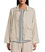 Westbound Petite Size Linen-Blend Long Sleeve Button Front Jacket - Image 6
