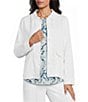 Westbound Petite Size Linen-Blend Long Sleeve Button Front Jacket - Image 1