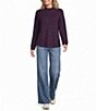 Westbound Petite Size Long Sleeve Mock Neck Sweater - Image 3
