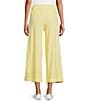 Westbound Petite Size Pull-On Cropped Drawstring Terry Pants, Color:Lemonade - Image 2