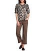 Westbound Petite Size Pull-On High Rise Seam Pants - Image 3