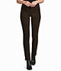 Westbound Petite Size Pull-On Leopard Print Corduroy High Rise Skinny Pants - Image 1