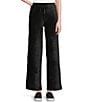 Westbound Petite Size Coordinating Velour Rib Pull-On Wide Leg Pants - Image 1