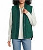 Westbound Petite Size Reversible V-Neck Open Front Vest, Color:Rain Forest - Image 4