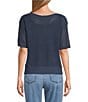 Westbound Petite Size Short Sleeve Boat Neck Top - Image 2