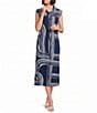 Westbound Petite Size Sleeveless Collared Dress - Image 1
