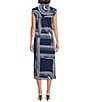 Westbound Petite Size Sleeveless Collared Dress - Image 2