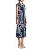 Westbound Petite Size Sleeveless Collared Dress - Image 3