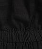 Color:Black - Image 3 - Petite Size Sleeveless V-Neck Drawstring Waist Wide Leg Jumpsuit