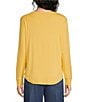 Westbound Petite Size Solid Long Sleeve Crew Neck Knit Tee - Image 5