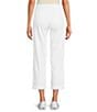 Westbound Petite Size the HIGH RISE fit Crop Pull-On Pants, Color:White - Image 2