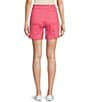 Color:Fruit Dove Pink - Image 2 - Petite Size the MARNIA High Rise Classic Leg Shorts