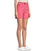 Color:Fruit Dove Pink - Image 4 - Petite Size the MARNIA High Rise Classic Leg Shorts