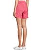 Color:Fruit Dove Pink - Image 5 - Petite Size the MARNIA High Rise Classic Leg Shorts