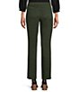 Color:Climbing Ivy - Image 2 - Petite Size the PARK AVE fit Mid Rise Straight Leg Pull-On Pants